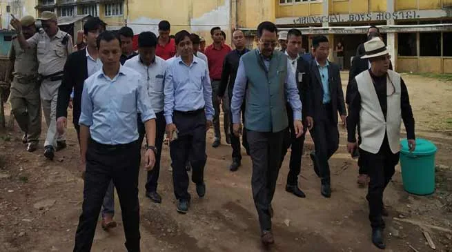 Arunachal Dy CM inspects Boys Hostel in NEFA building at Shillong