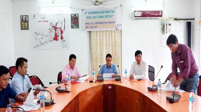 Arunachal: 51st DRDA Governing Body Meeting of East Siang held