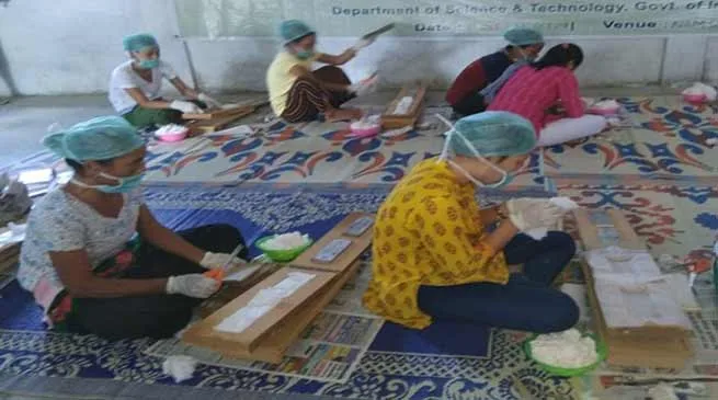 Arunachal:  Training and workshop on  Sanitary Napkin production