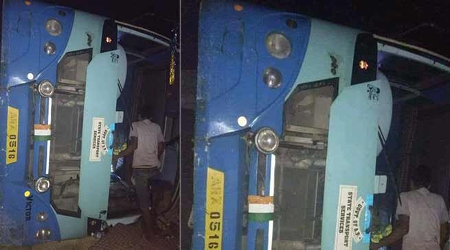 Arunachal: APST bus met with an accident, 1 died, 8 injured