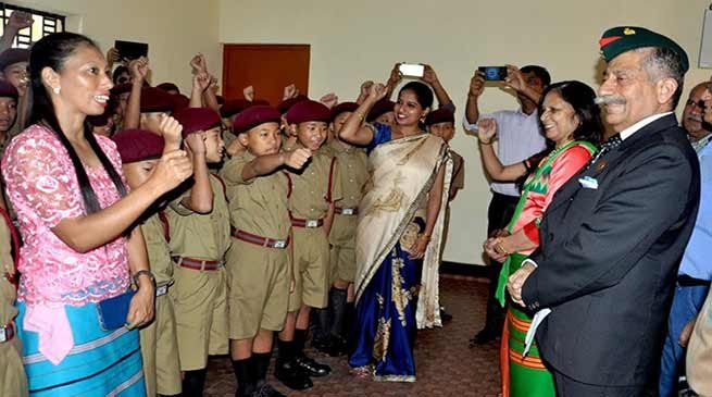 Arunachal Governor visits Sainik School, Niglok
