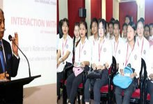 Arunachal Governor interacts with students