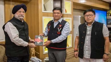 Arunachal: Union Minister of State Hardeep Singh Puri called on CM Pema Khandu