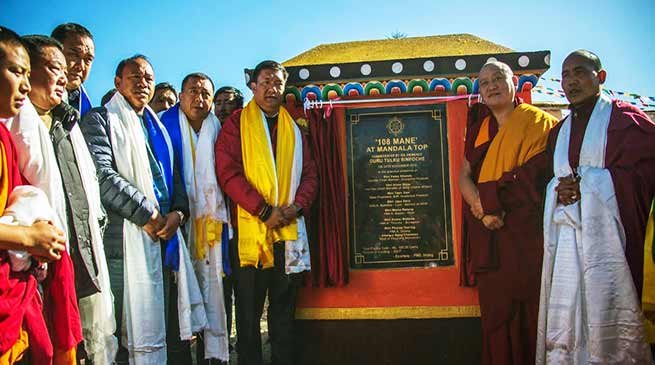 Arunachal: Khandu attends consecration of ‘108 Mane’ at Mandala