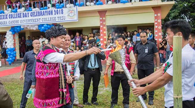 Arunachal: Khandu attends Annual Day Celebration of IGGC, Tezu