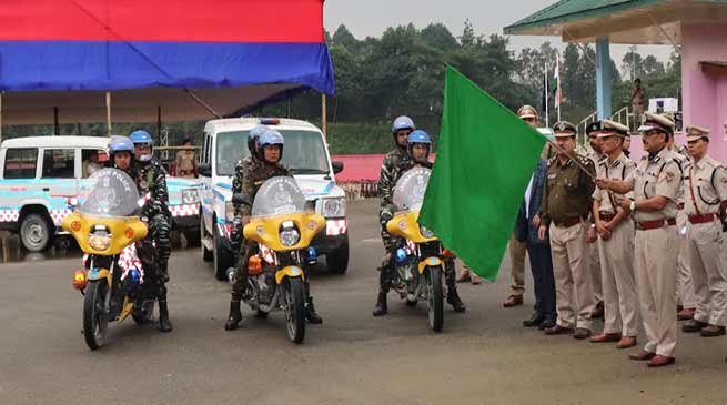 Itanagar: DGP flagged off patrolling vehicle for capital police