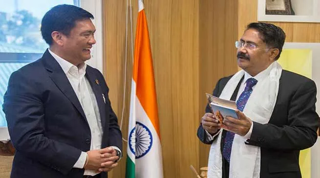Itanagar : RJU VC calls on CM