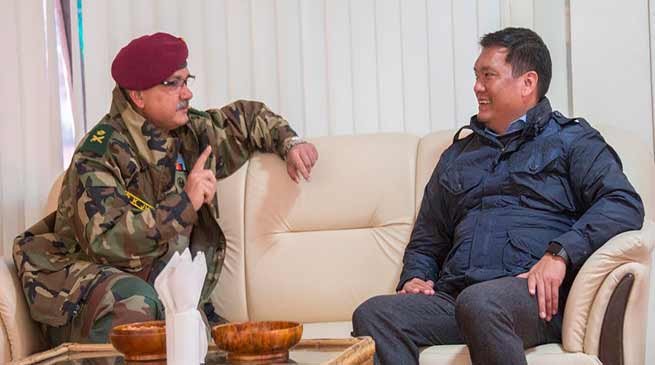 CM discusses Job opportunities for Arunachali youth in Army