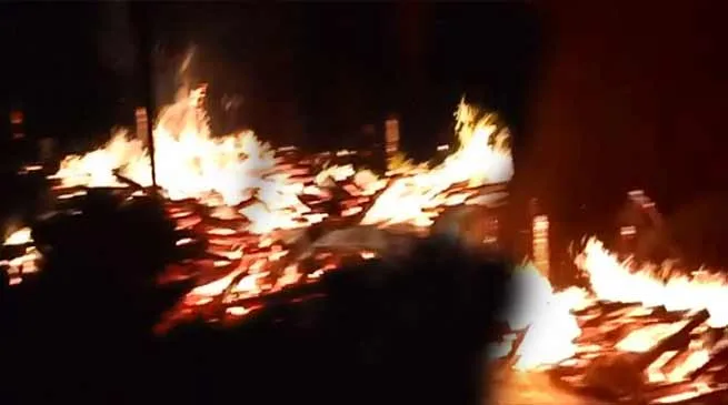 Arunachal: 8 houses burn down at Mongku village in Pasighat