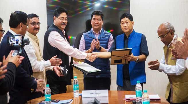 Arunachal: State Govt signs PML Deed Agreement with OIL