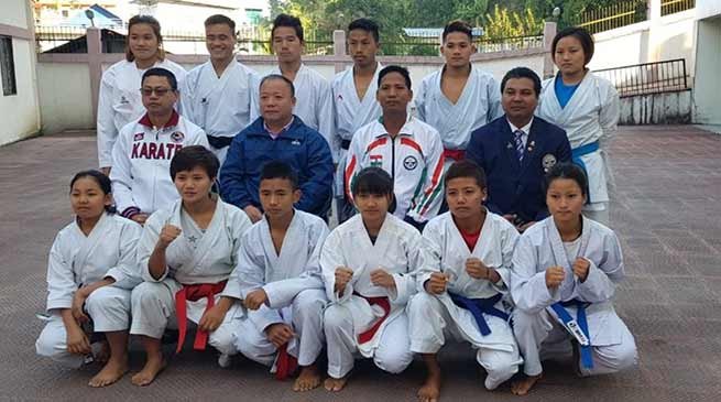 Arunachal:  13  member Karate-kas left for commonwealth karate championship at South Africa