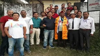 Itanagar: Media fraternity gives farewell to UNI Reporter Partha Bhowmick