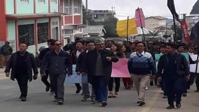 Arunachal: Protest March in Bomdila, public demand withdrawal of  Arunachal Scouts