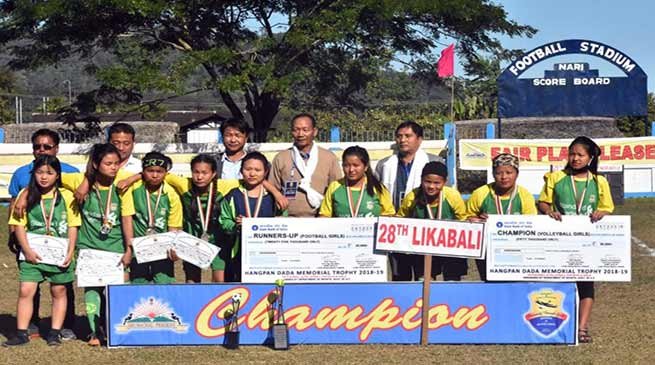 Arunachal: 3rd Hangpan Dada Memorial Trophy tournament held at Lower Siang