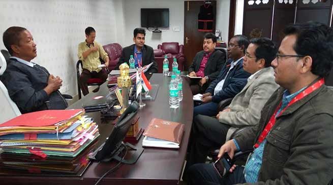 Itanagar: Felix request telecom players to improve digital connectivity in the state