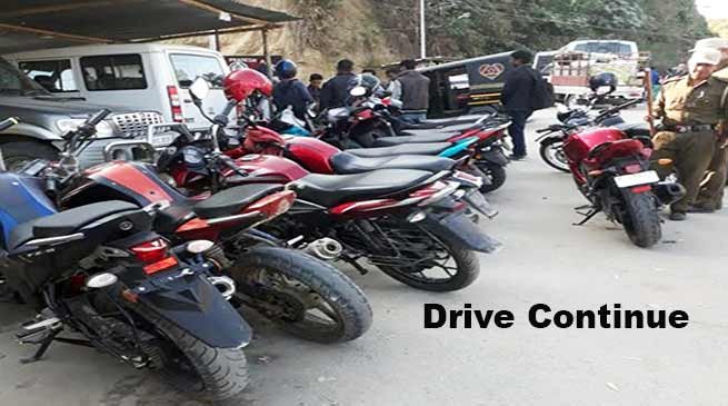 Itanagar: Drive against vehicles without number plates continues- Capital Police