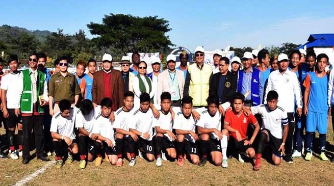 Arunachal: Mein inaugurates the first edition of Tako Dabi Memorial Football Tournament 2019
