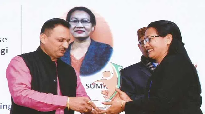 Itanagar: Tana Sumpa gets National Entrepreneurship Awards 2018