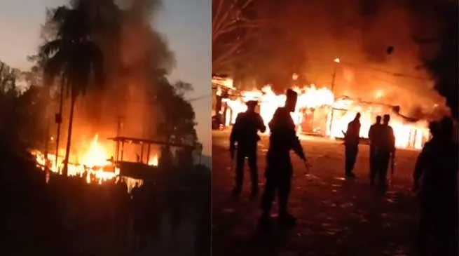 Arunachal: One person dies, 6 shops gutted in a fire mishap at Deomali