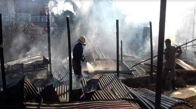 Arunachal:  Two OBT, Two SPT houses gutted in fire mishap at Papu village