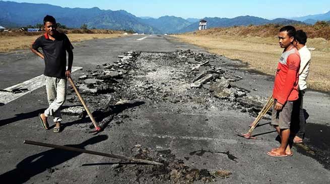 Arunachal: IAF starts repairing work of Vijaynagar ALG