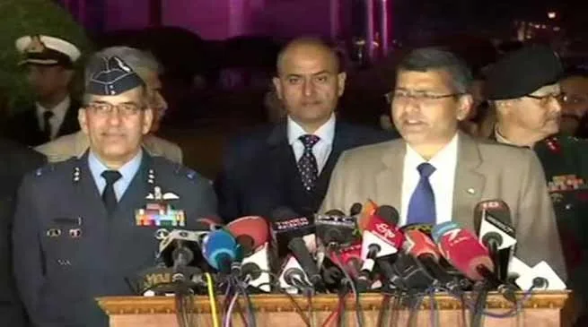Indian Army, IAF and Navy's joint press conference -LIVE UPDATE