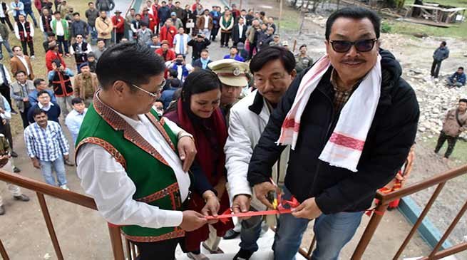 Arunachal: Chowna Mein inaugurates play ground at Motum