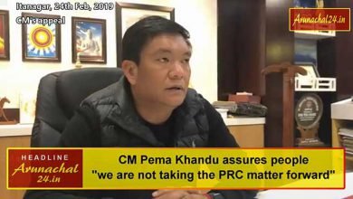 Arunachal: Khandu assures "we are not taking the PRC matter forward"