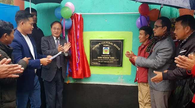 Arunchal: Tuki inaugurates several project in Sagalee and Toru