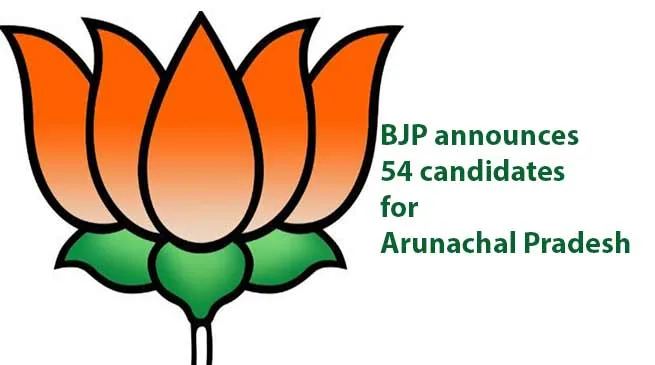 Arunachal Elections: BJP announces 54 candidates for Arunachal Pradesh