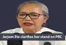 Itanagar: Jarjum Ete clarifies her stand on PRC