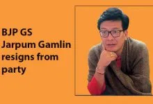 Arunachal:  BJP GS Jarpum Gamlin resigns from party