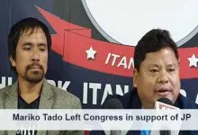 Arunachal: Mariko Tado's  Drama, Left Congress in support of BJP candidatea