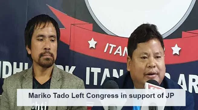 Arunachal: Mariko Tado's  Drama, Left Congress in support of BJP candidatea