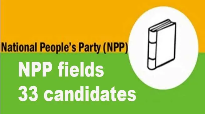 Arunachal Elections: NPP fields 33 candidates for simultaneous poll in state