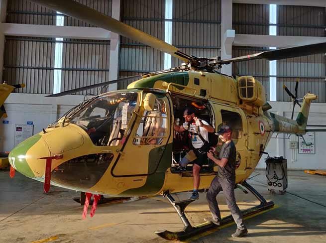 First ever Skydiving jump by Battle Casualty Veteran held in Nasik