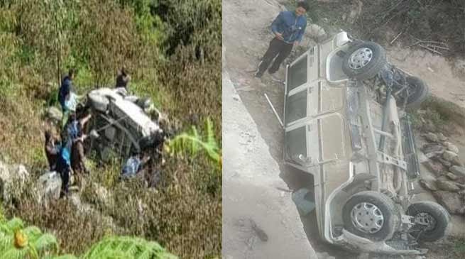 Arunachal: 3 dies, 2 injured in a road accident in Talo