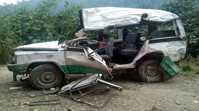 Arunachal: 2 killed, 8 injured in Tata Sumo accident at Kimi
