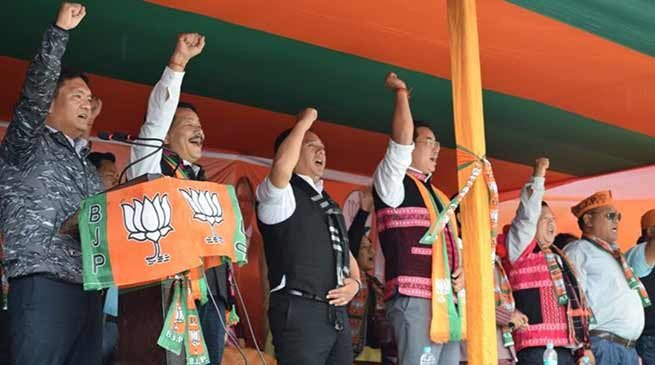Arunachal polls: Pema Khandu Addresses Election Rally in Tezu