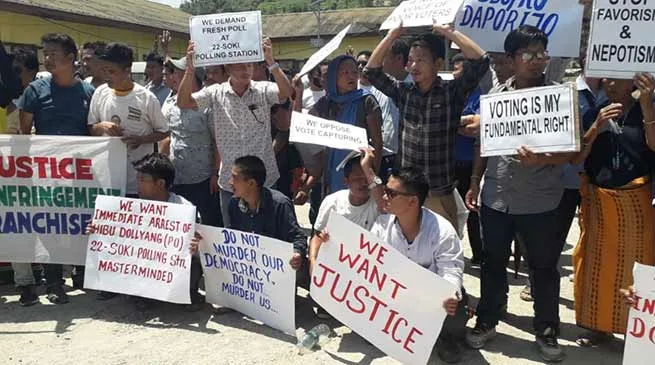 Arunachal:  Locals demand re-poll in 22-soki/doni polling station  