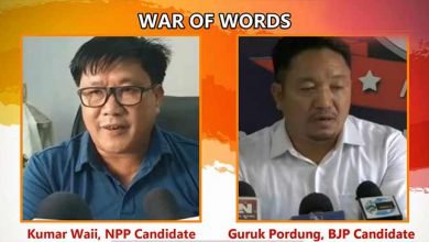 Arunachal:  WAR OF WORDS between Kumar Waii and Guruk Pordung