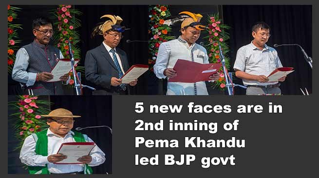 Arunachal: 5 new faces are in 2nd inning of Pema Khandu led BJP govt.
