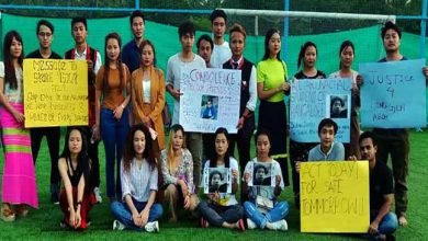 Bengaluru students paid mass Condolence and tribute to Late Longeen Aboh