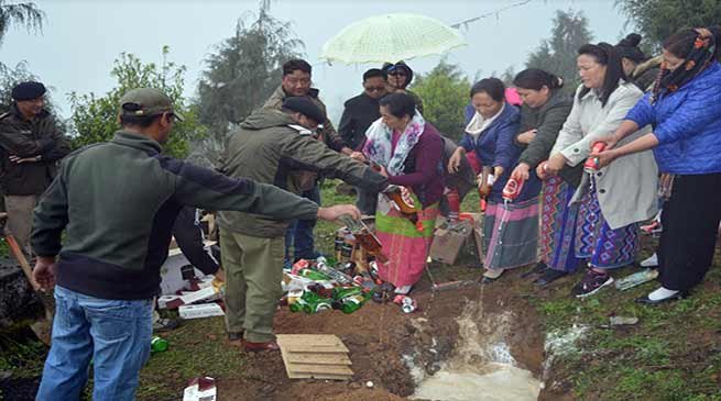Arunachal: Tawang Admin destroy IMFL seized during Elections