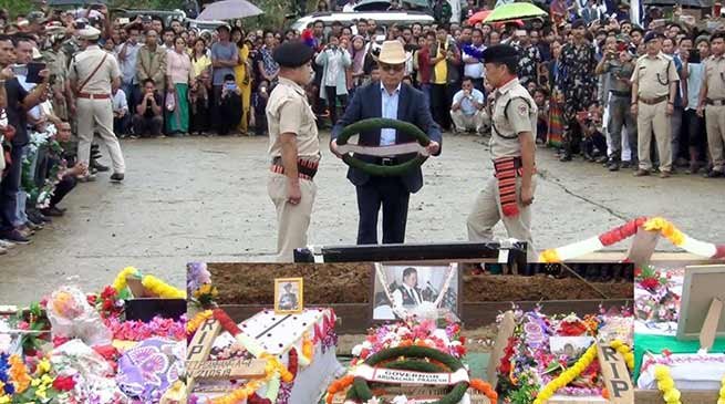Arunachal: Gun salute for Late Tirong Aboh, Wreath laid on behalf of the Governor