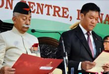 Pema Khandu sworn-in as the Chief Minister of Arunachal Pradesh
