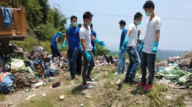 Arunachal: ASWA, BKYWA clean garbage from NH-415 