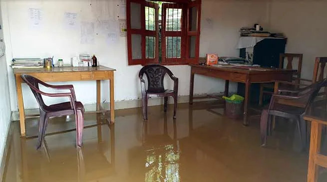 Arunachal: Borum PHC flooded with rain water