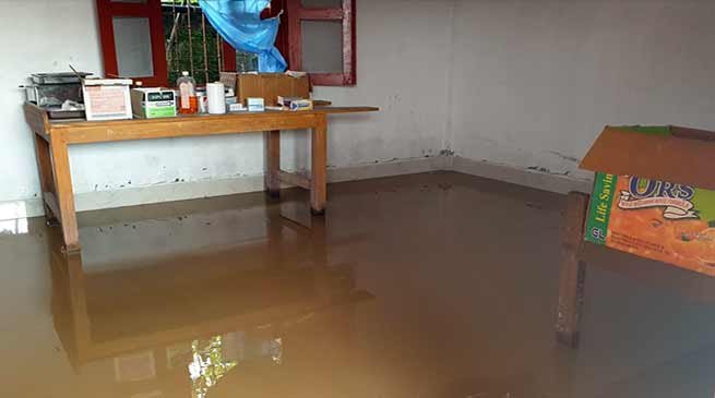 Arunachal: Borum PHC flooded with rain water