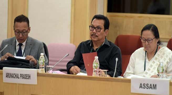 Dy CM Chowna Mein attends Pre-Budget Consultation Meeting in New Delhi